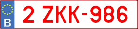 Truck License Plate